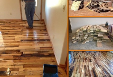 diy pallet flooring