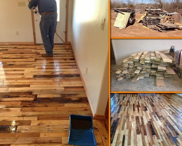 diy pallet flooring