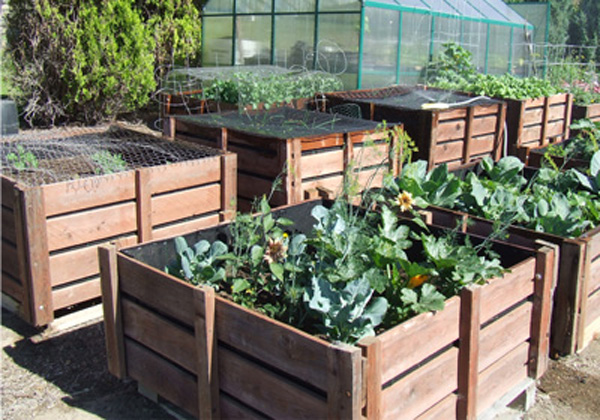 diy pallet garden bins