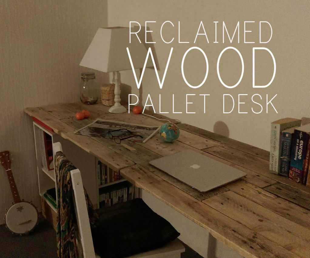 diy pallet wood desk